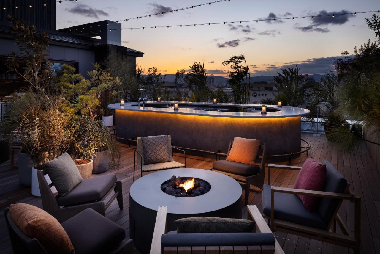 Nohga Hotel Kiyomizu Kioto Exterior foto The rooftop bar at the hotel