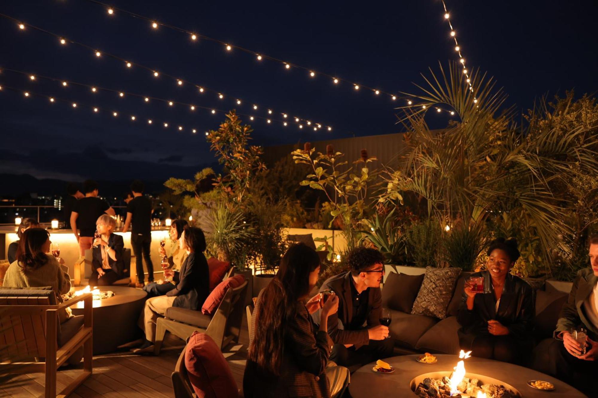 Nohga Hotel Kiyomizu Kioto Exterior foto The Standard Hollywood's rooftop at night